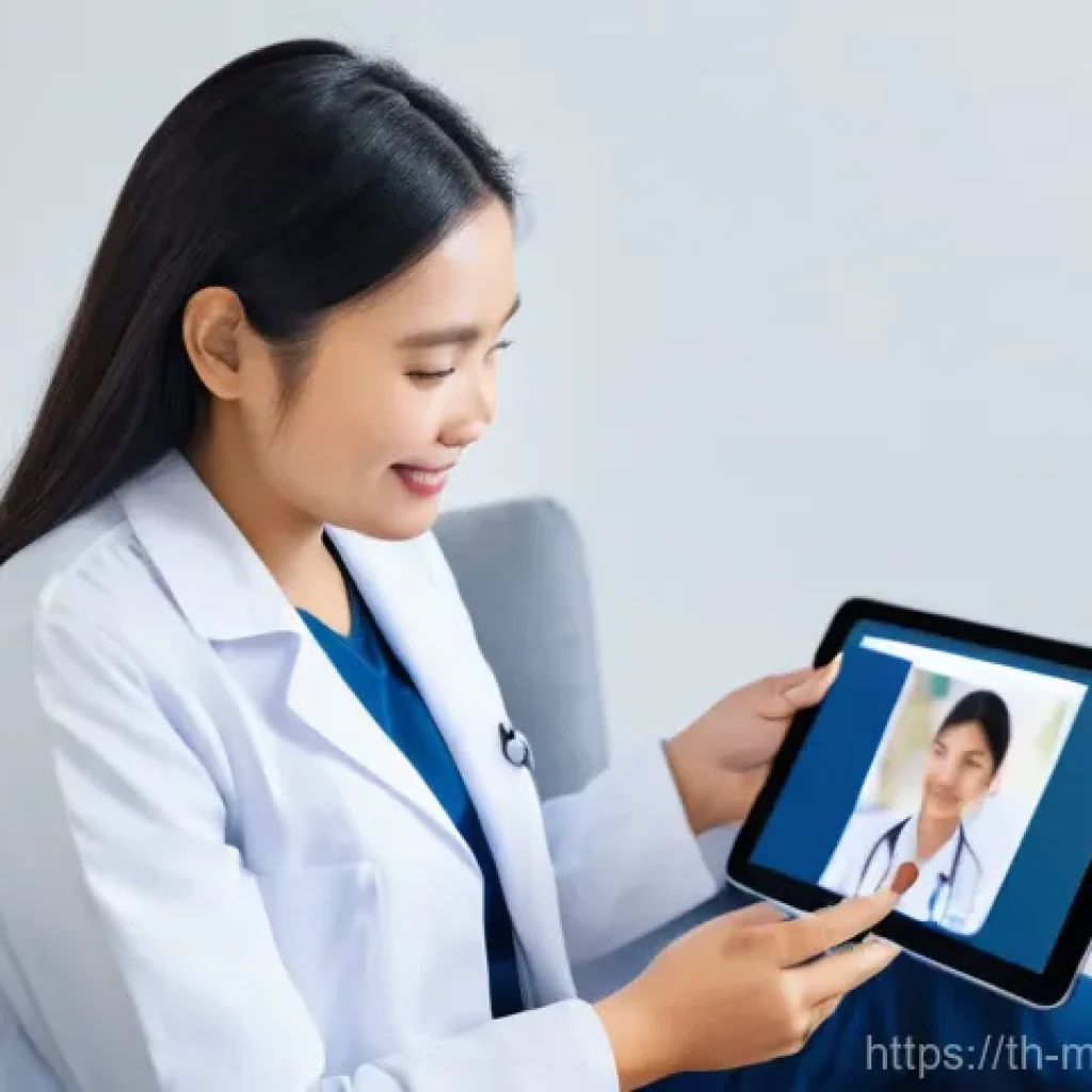 원격의료 서비스의 피드백 시스템 개선 - **Prompt 1: Empowered Patient Giving Telemedicine Feedback**
A young Thai woman, in her late 20s...